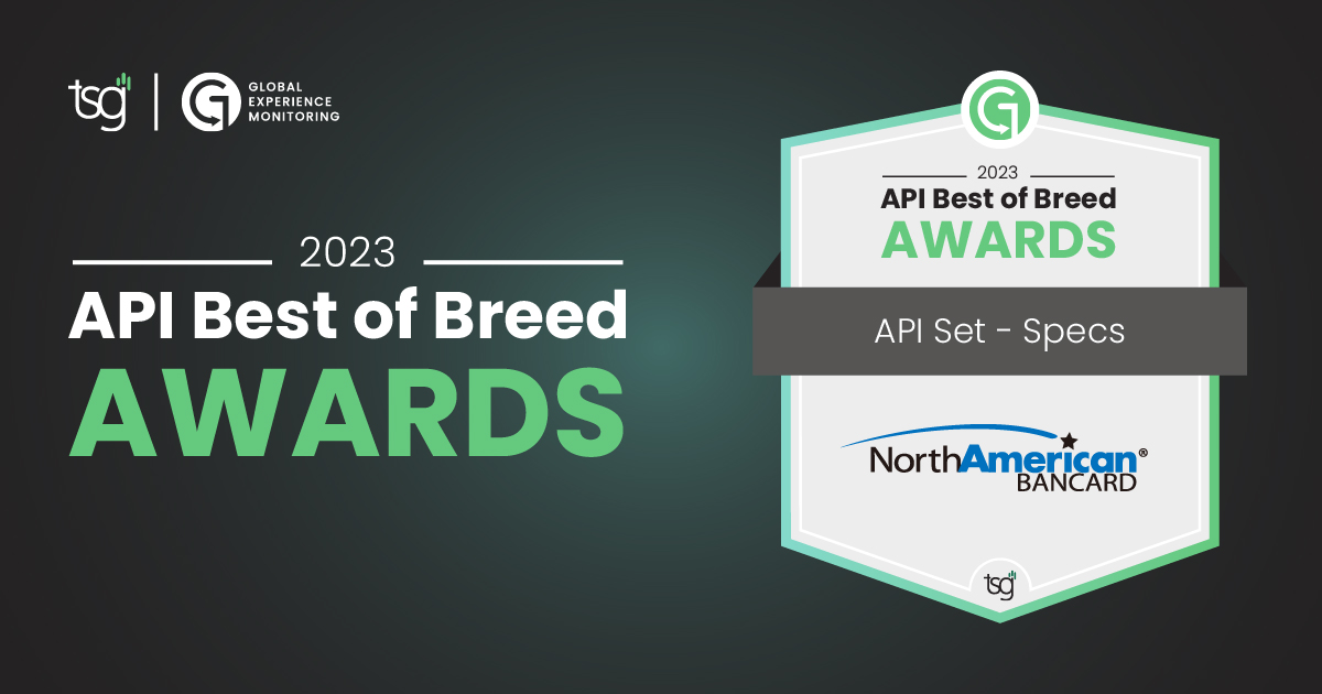 NAB Wins TSG Award for API Set