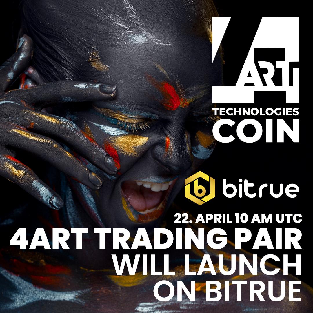 4ARTechnologies Announce 4ART Coin Brings to BITRUE and CRYPSHARK 1