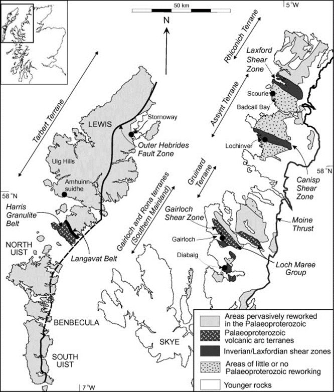 Location map of the Gairloch Project within the Loch Maree Group in Scotland.