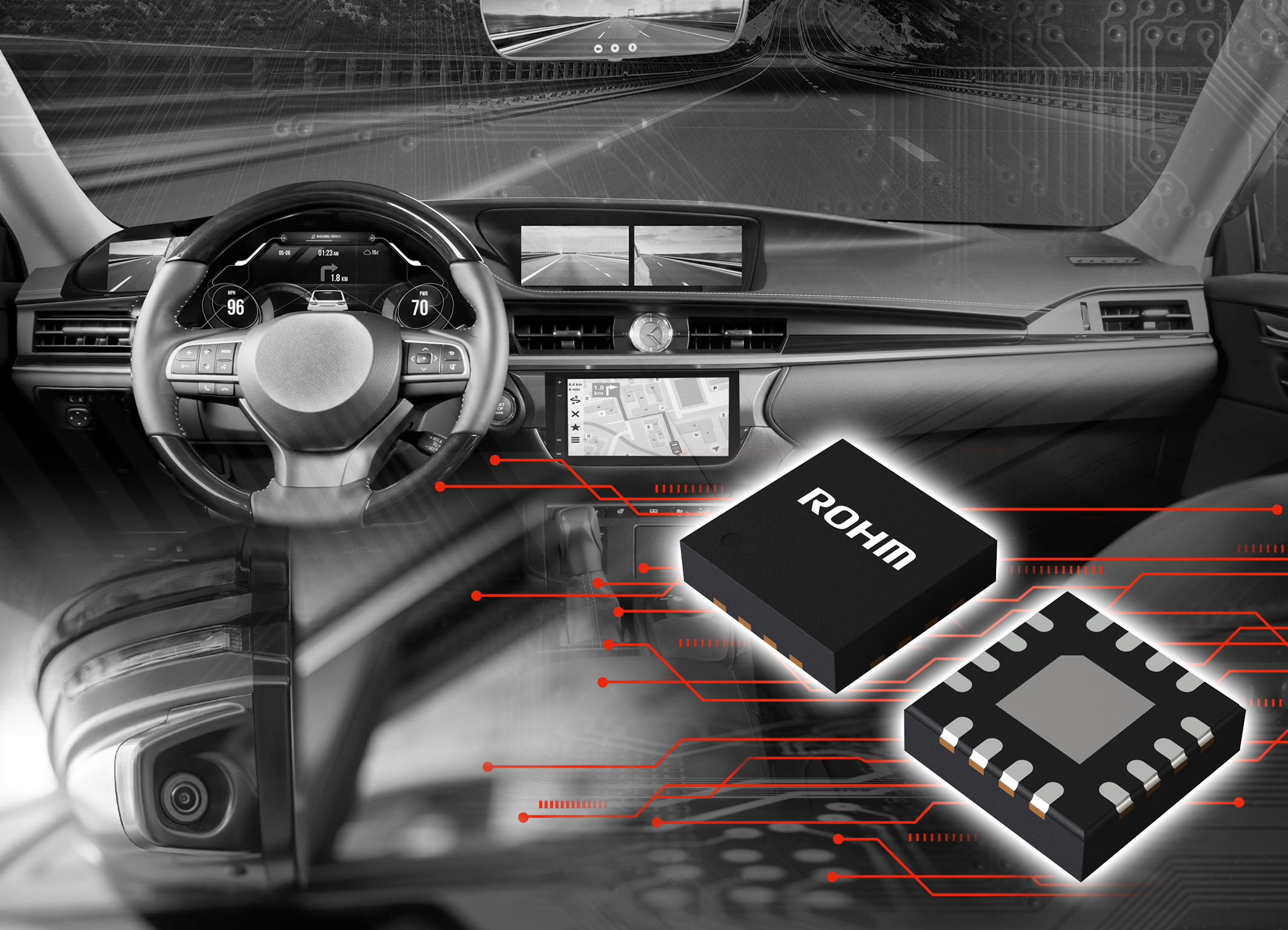 ROHM's new BD9S402MUF-C buck DC/DC converter IC with built-in MOSFET