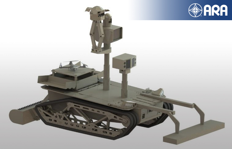 Rendering of ARA’s Autonomous Minefield Clearance Robot