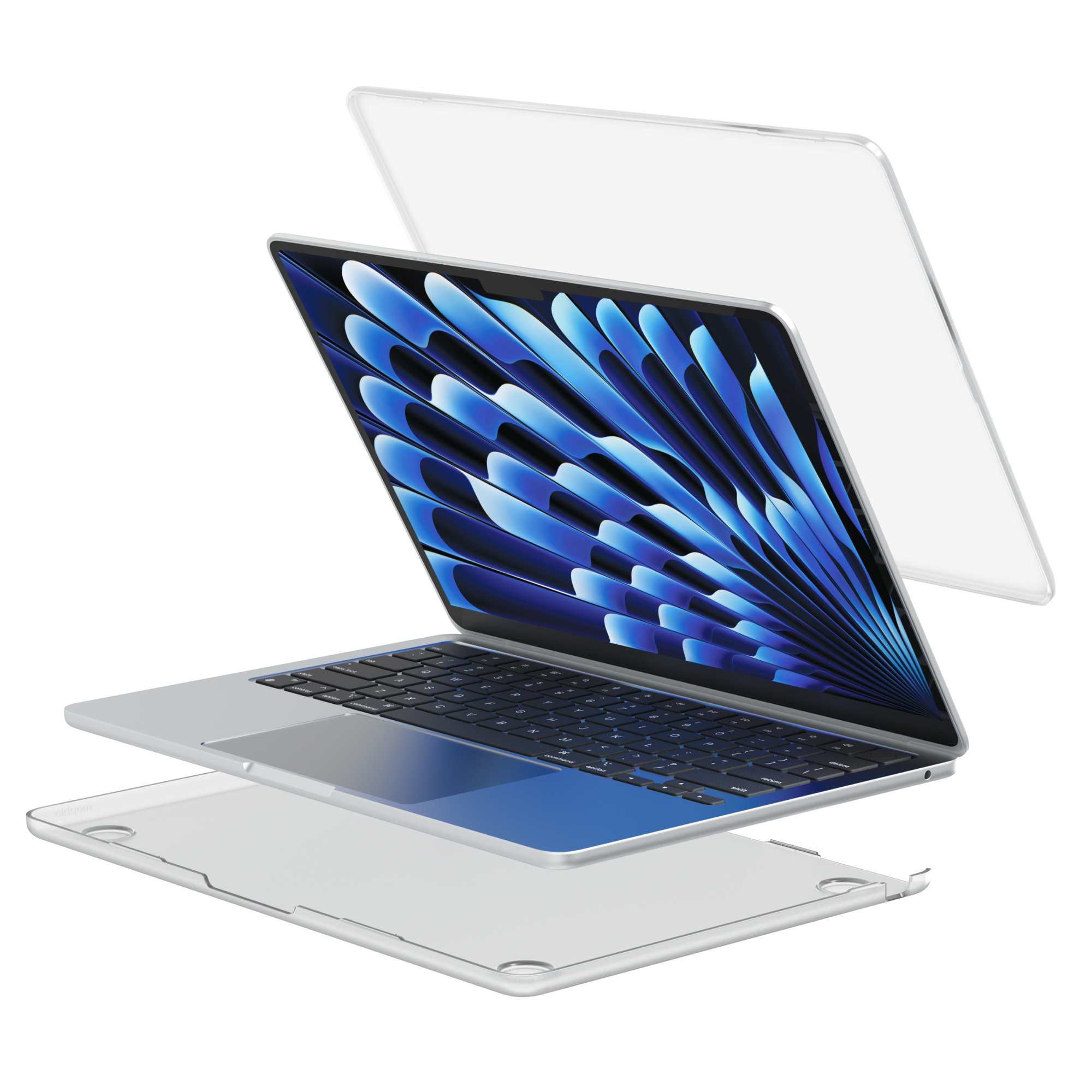 The Slim Hardshell Case for MacBook is a lightweight, two-piece protective case that snaps securely onto compatible MacBook Air (13-in. and 15-in.) and MacBook Pro (14-in. and 16-in.) models.