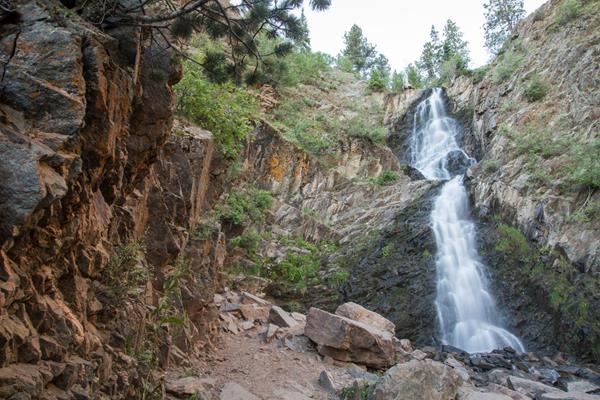Just minutes from downtown Casper, Casper Mountain provides beautiful scenery like Garden Creek Falls at Rotary Park. 