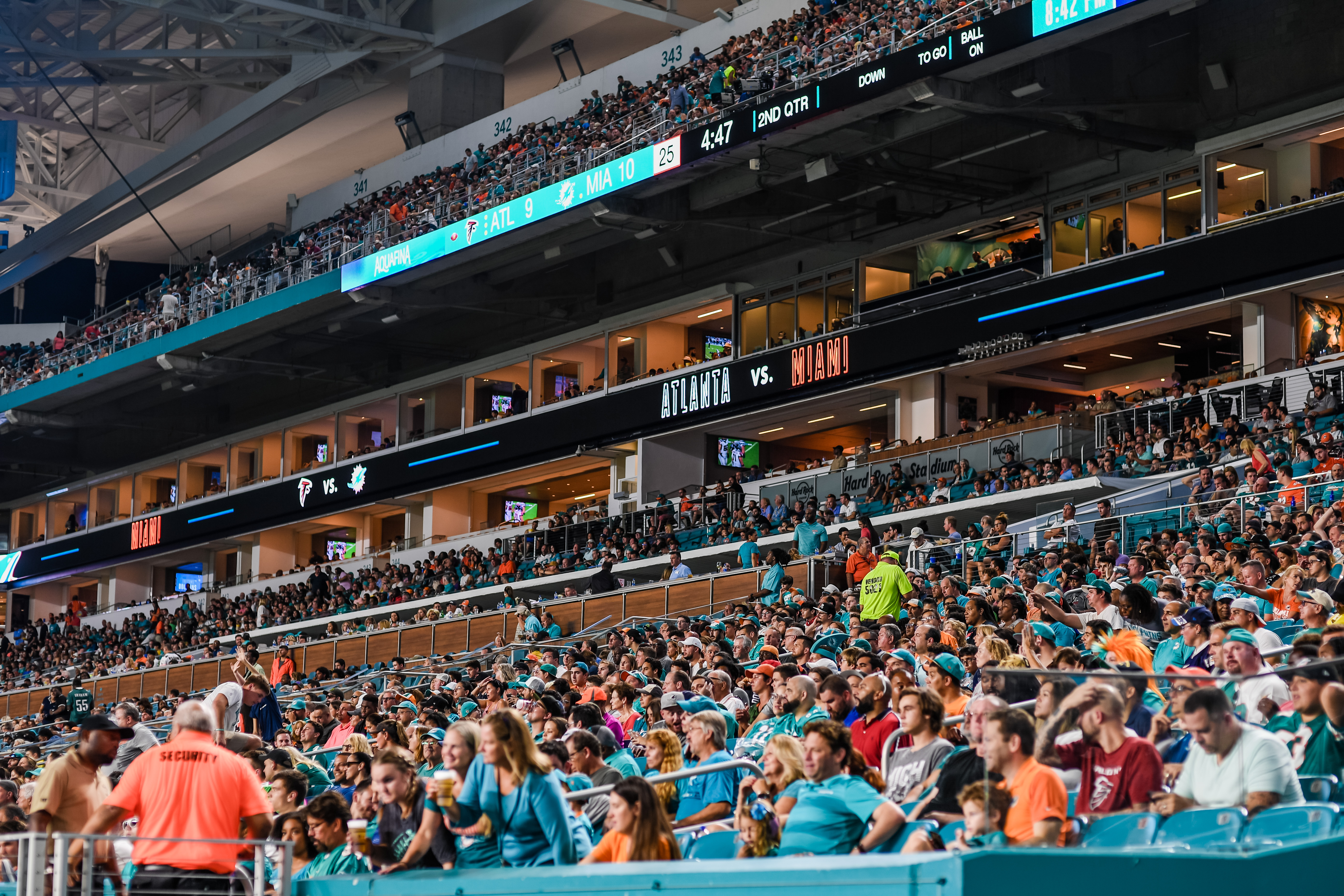 Daktronics Ribbon Board at Hard Rock Stadium