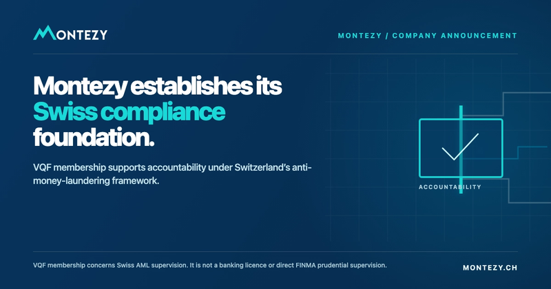 Montezy Establishes Its Swiss Compliance Foundation Through VQF Membership