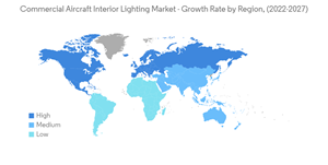 Commercial Aircraft Interior Lighting Market Commercial Aircraft Interior Lighting Market Growth Rate By Region 2022 2027