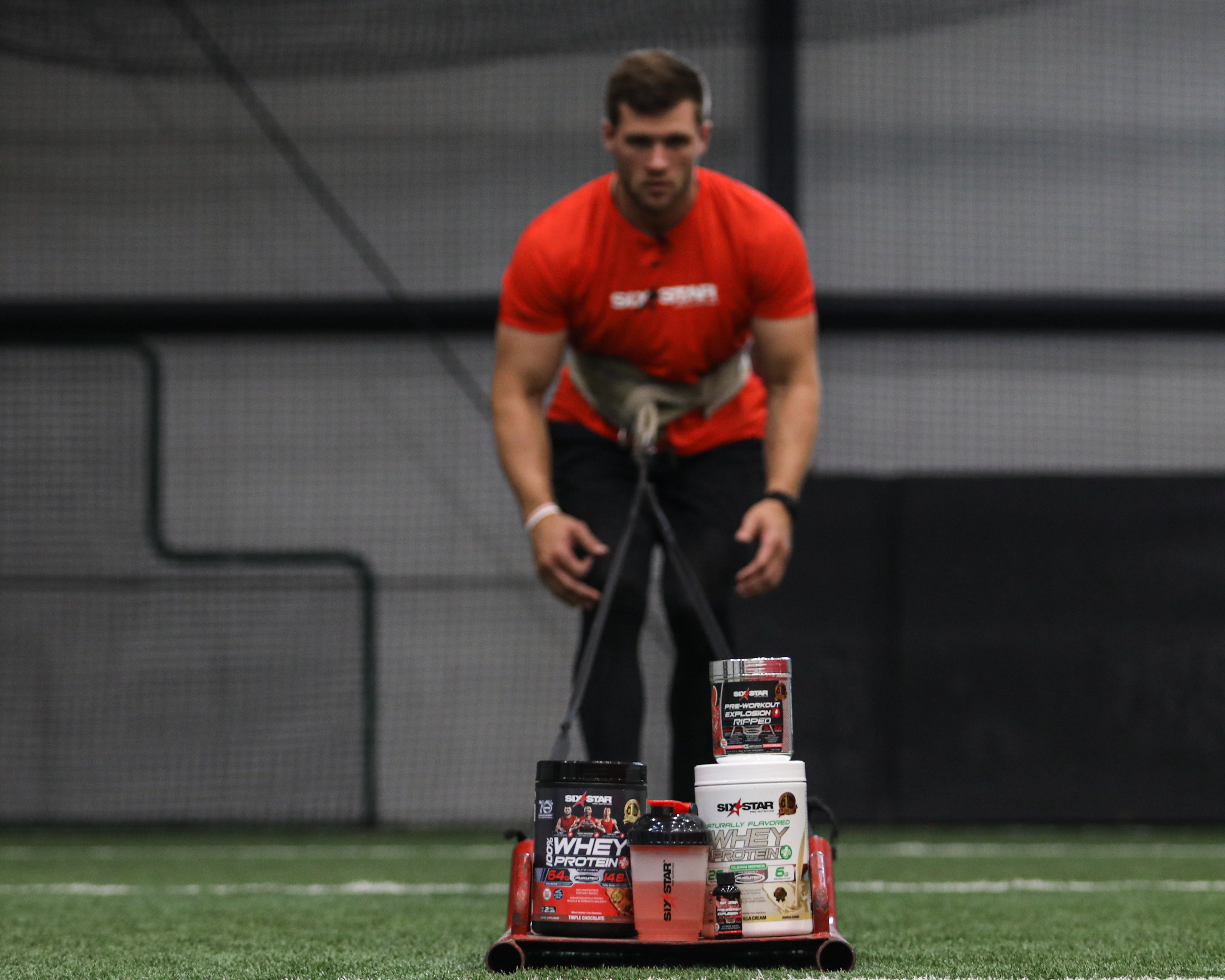 T.J. Watt works out for Six Star Pro Nutrition