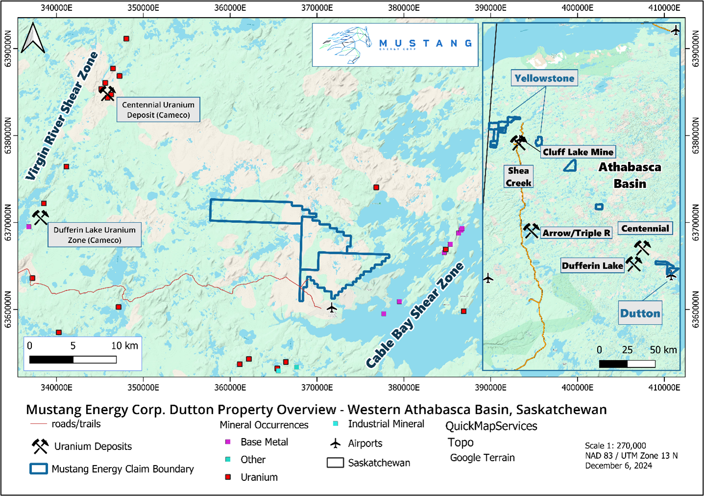 Overview of Mustang Energy Corp's Dutton Project(1)