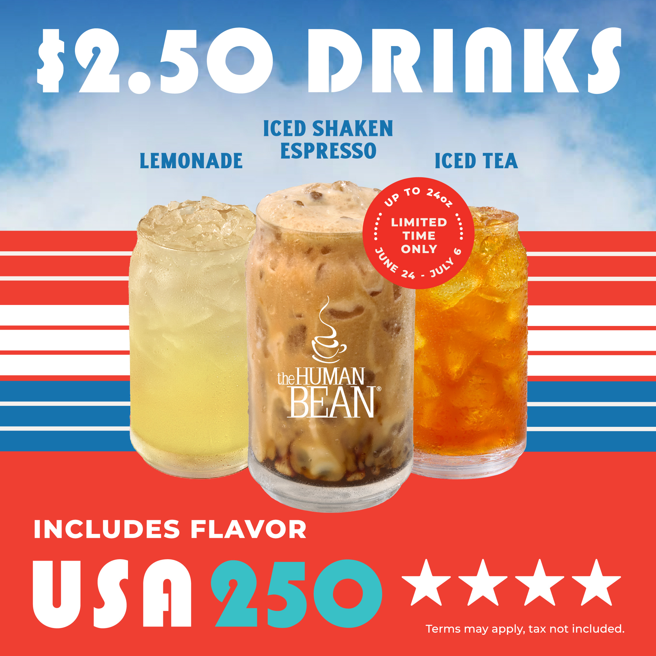 The Human Bean Toasts 250 Years of America with a $2.50 Summer Deal