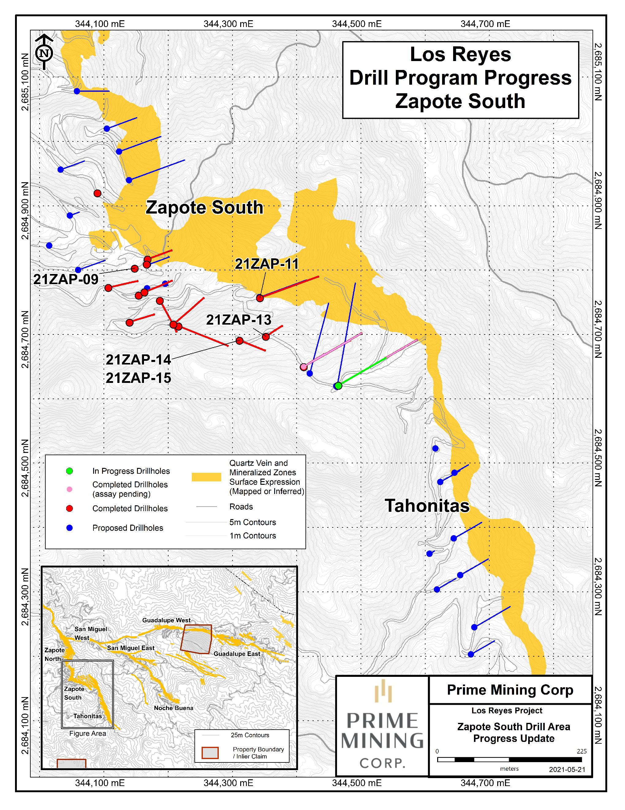 Zapote South Drill Progress Update Figure Final