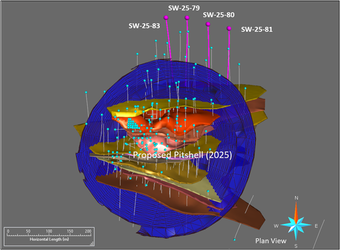 Plan View of Swanson Deposit