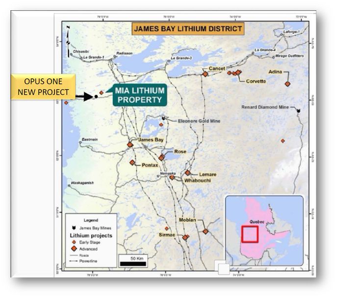 James Bay Lithium District