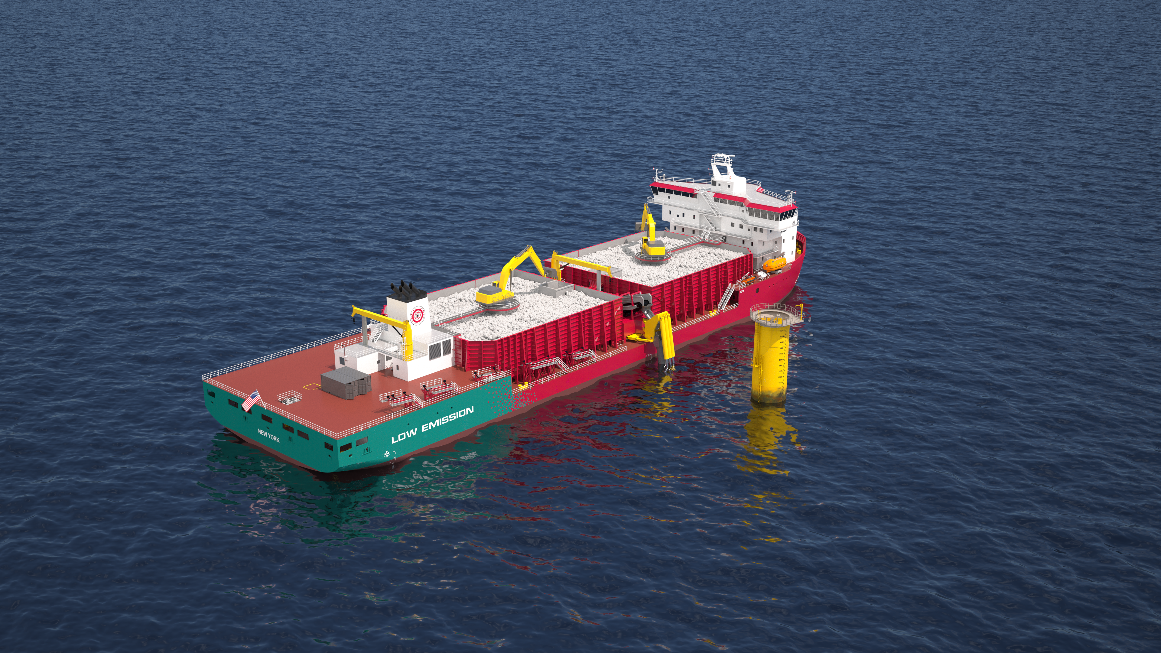 Great Lakes’ Subsea Rock Installation Vessel Rendering