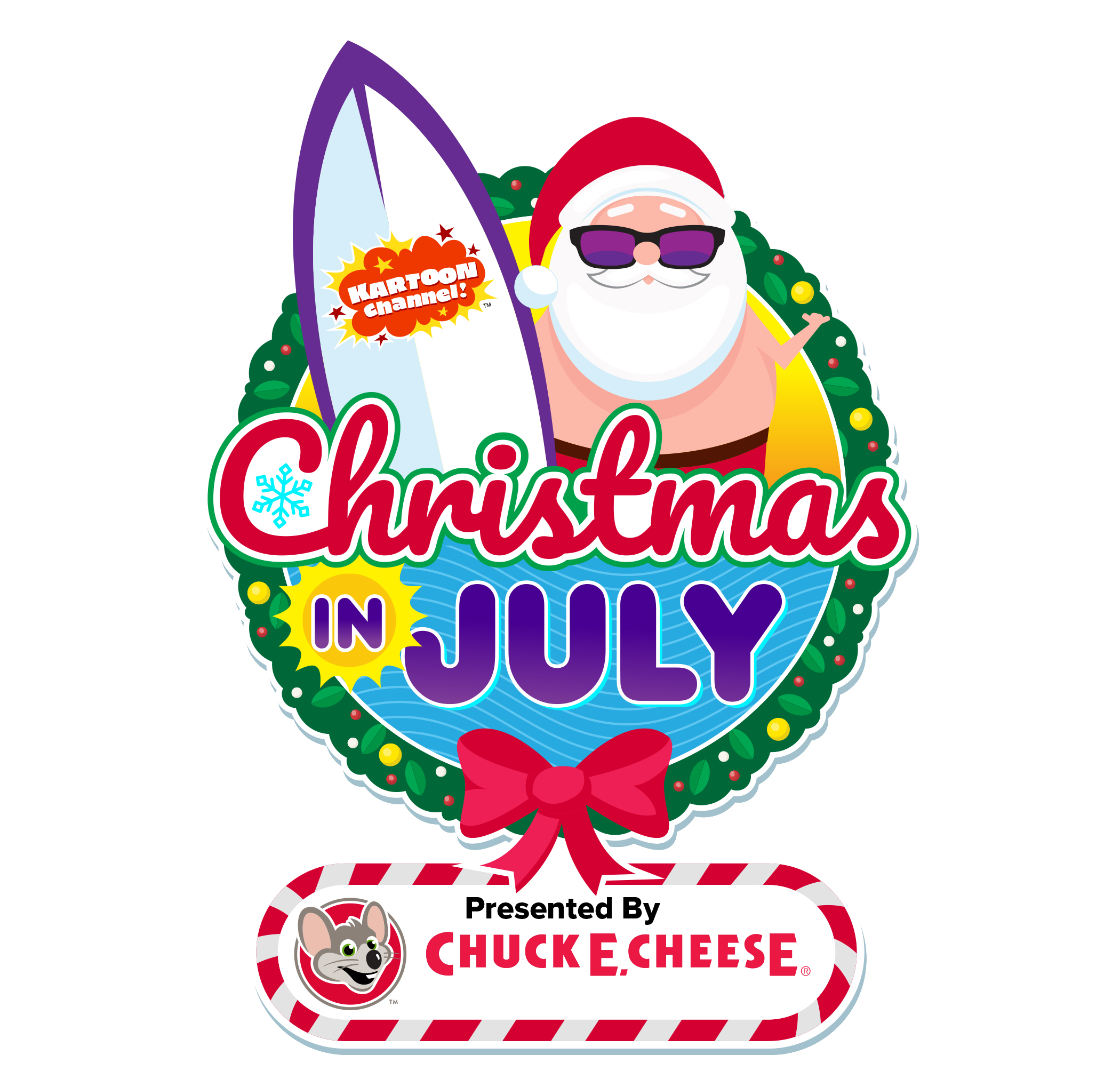 KARTOON CHANNEL! DEBUTS FIRST EVER “CHRISTMAS IN JULY,”  PRESENTED BY CHUCK E. CHEESE