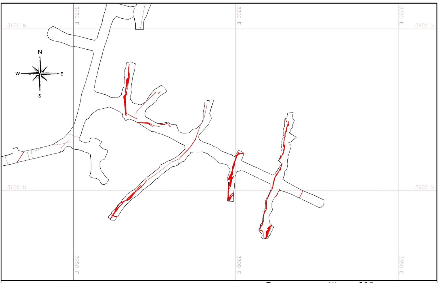 Cartographie des veines (zones 04 et 05)