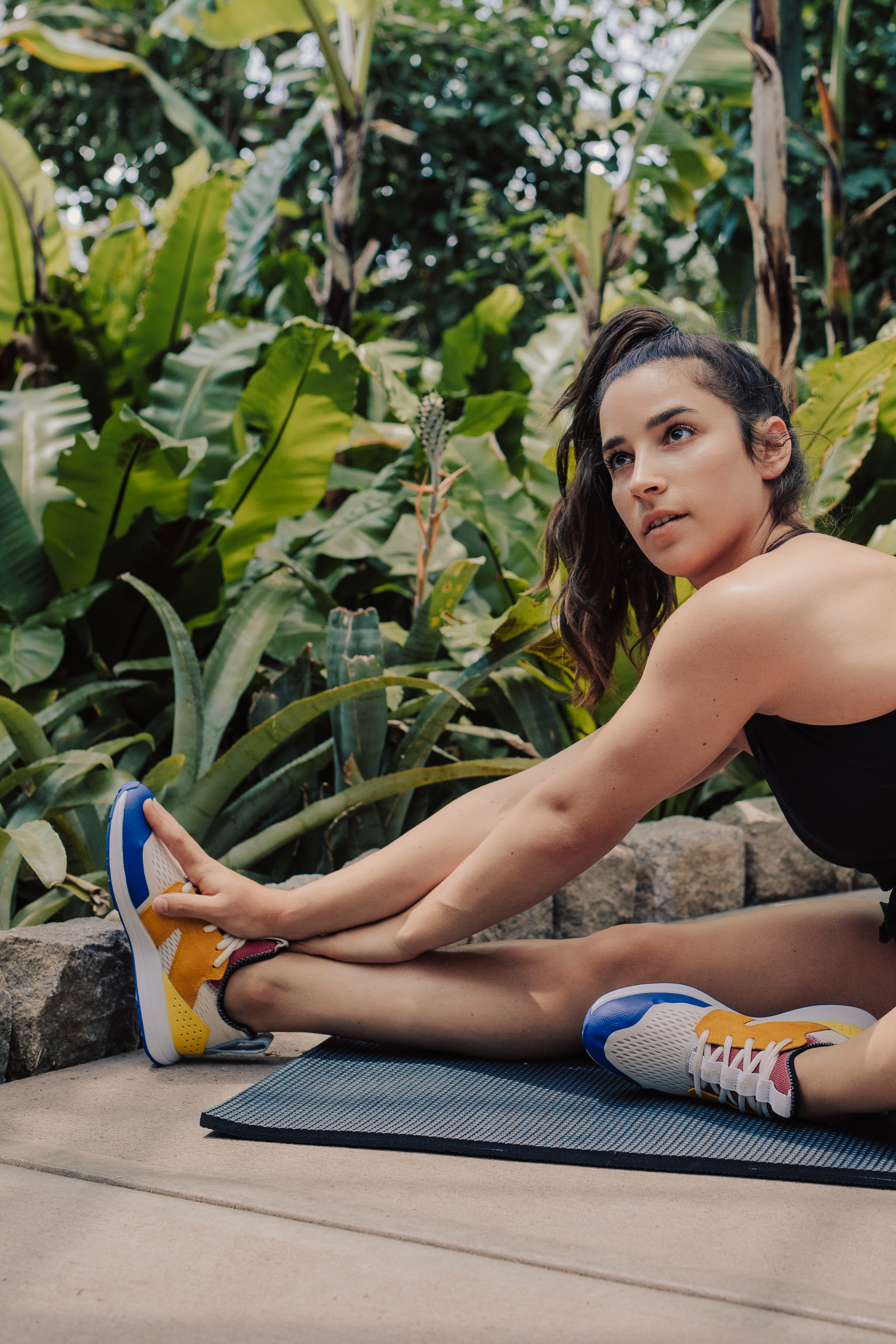 World Champion gymnast & advocate Aly Raisman sporting her YORK Athletics sneaker 