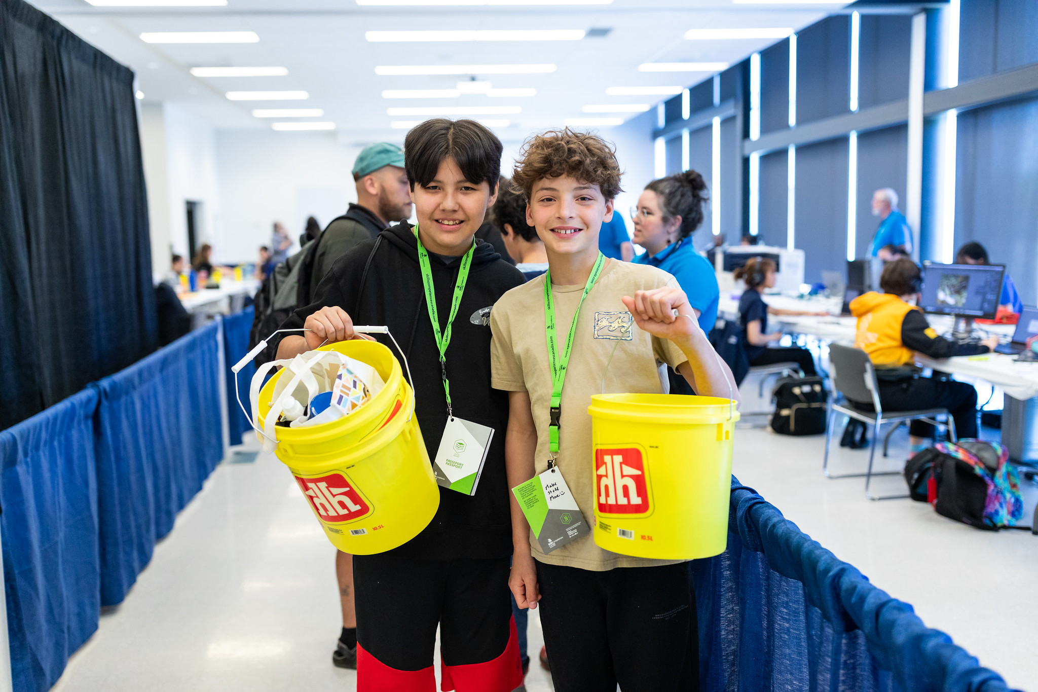 Student visitors learn about skilled trades and technologies at the Skills Canada National Competition 2024, in Québec City.