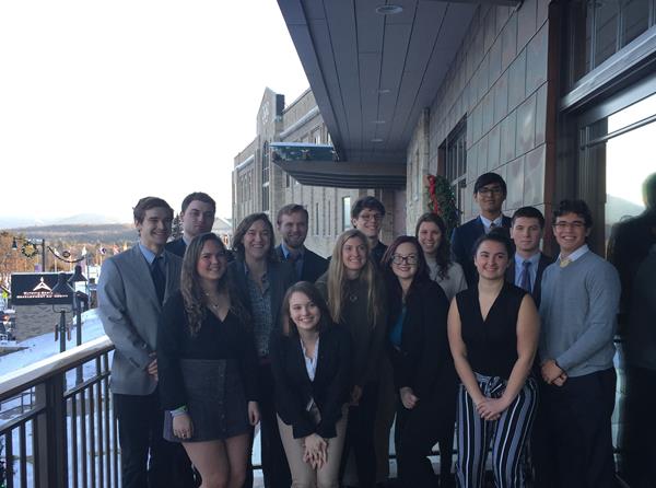 Clarkson University students who worked with the New York Olympic Region to achieve LEED Gold certification.