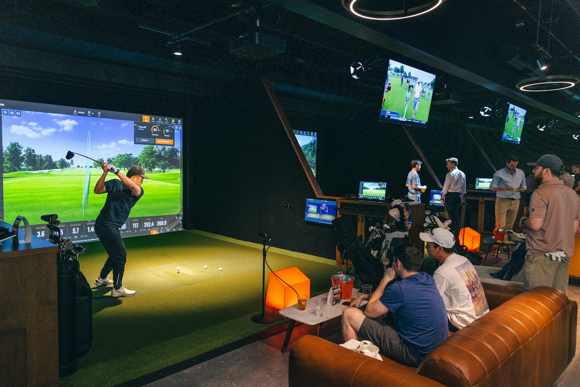 Coming soon to Five Iron Golf’s Three Logan Square location: hone your swing with advanced shot analysis on TrackMan simulators, take lessons from professional instructors, and compete in the world’s largest indoor golf league.