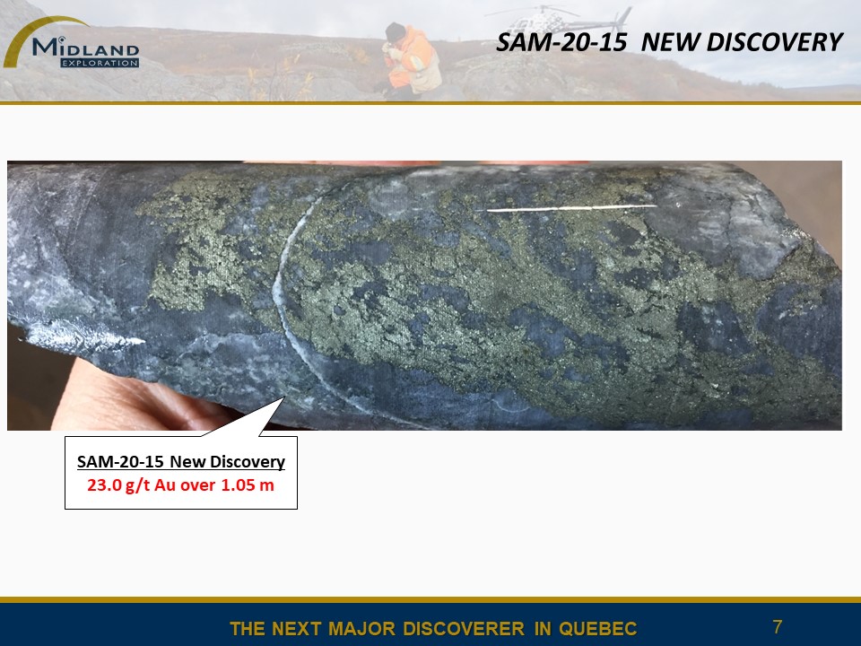 Figure 7 SAM-20-15 mineralization