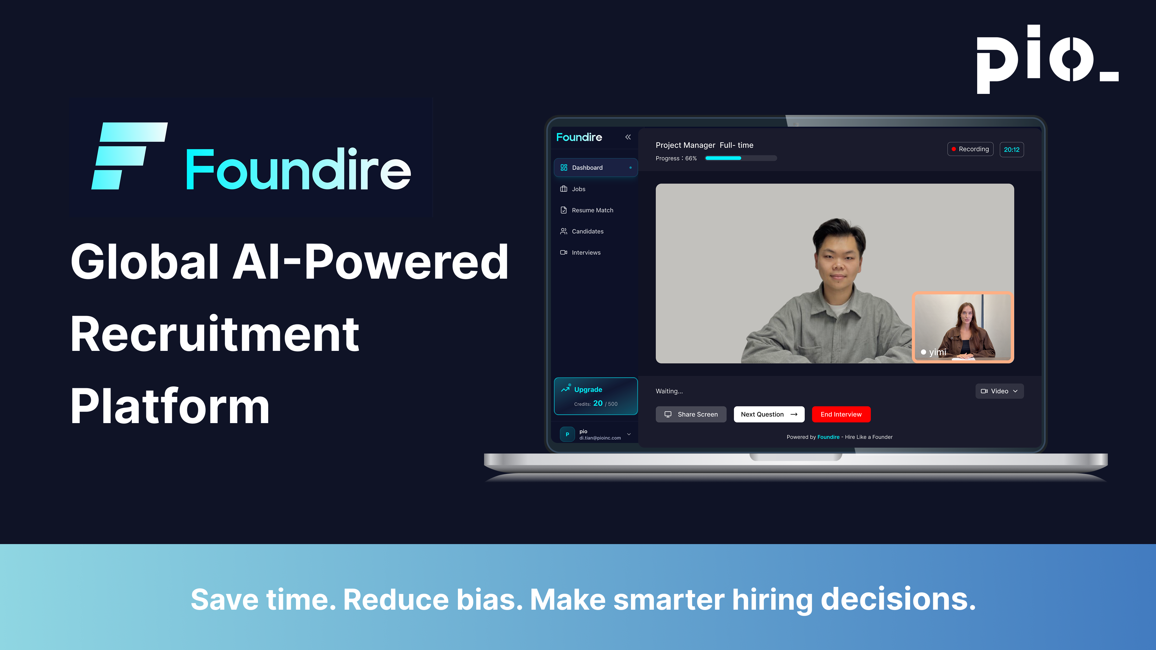Meet Foundire — Save time. Reduce bias. Make smarter hiring decisions.