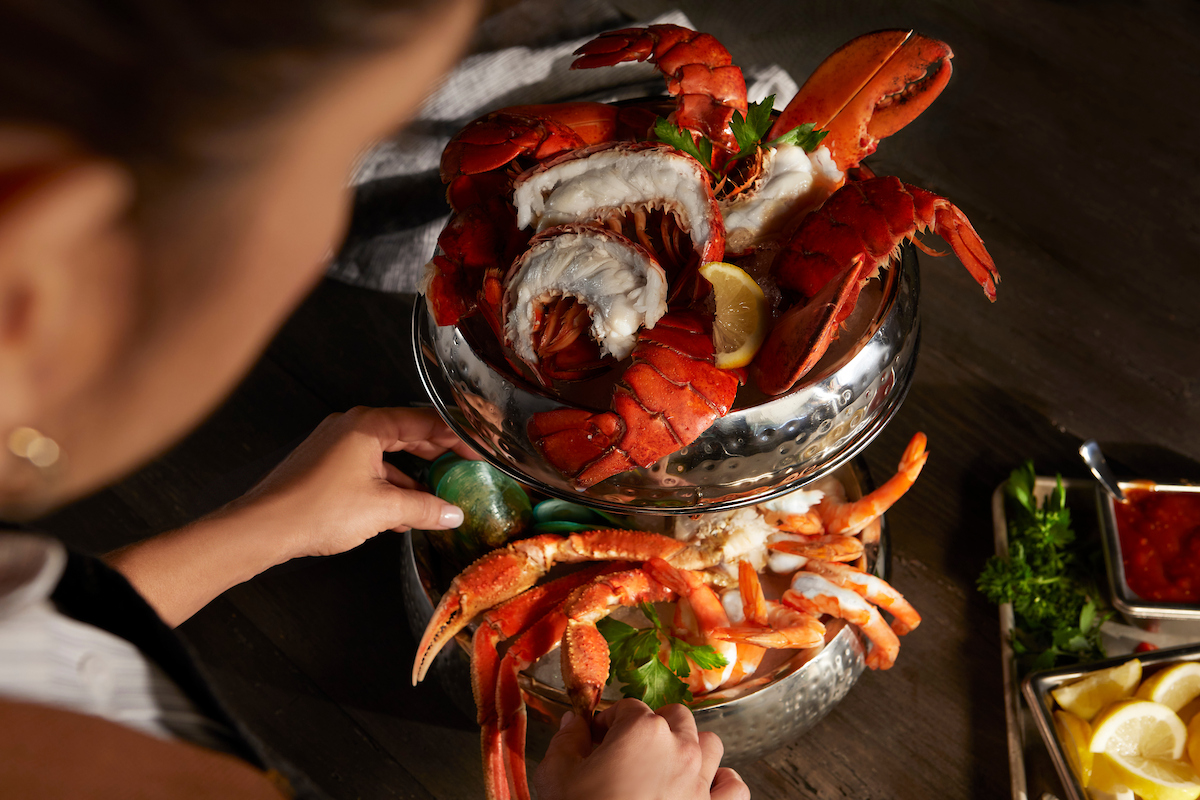 Seafood Tower Finishing Touches Birds Eye