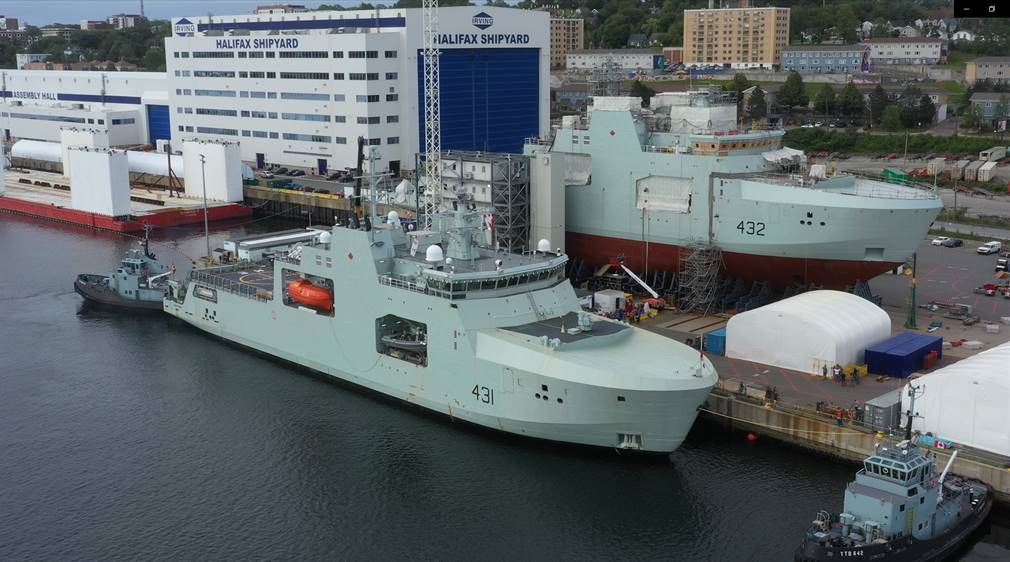 HMCS Margaret Brooke (foreground) 