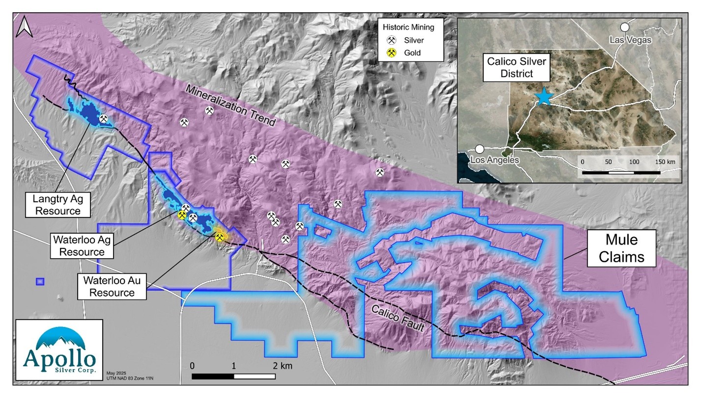 Apollo Silver Expands Calico Project Land Package by over 285%