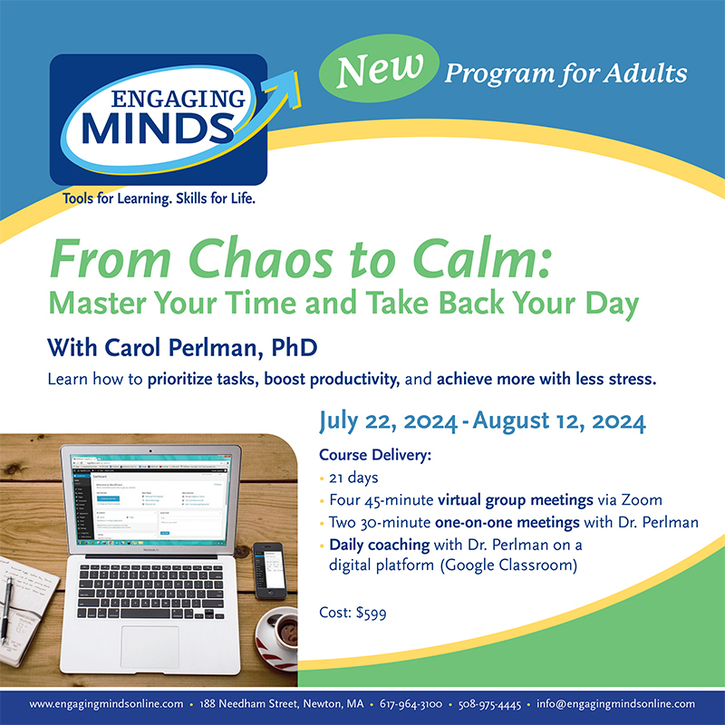 Engaging Minds Expands Offering to Include Executive Function Program for Adults