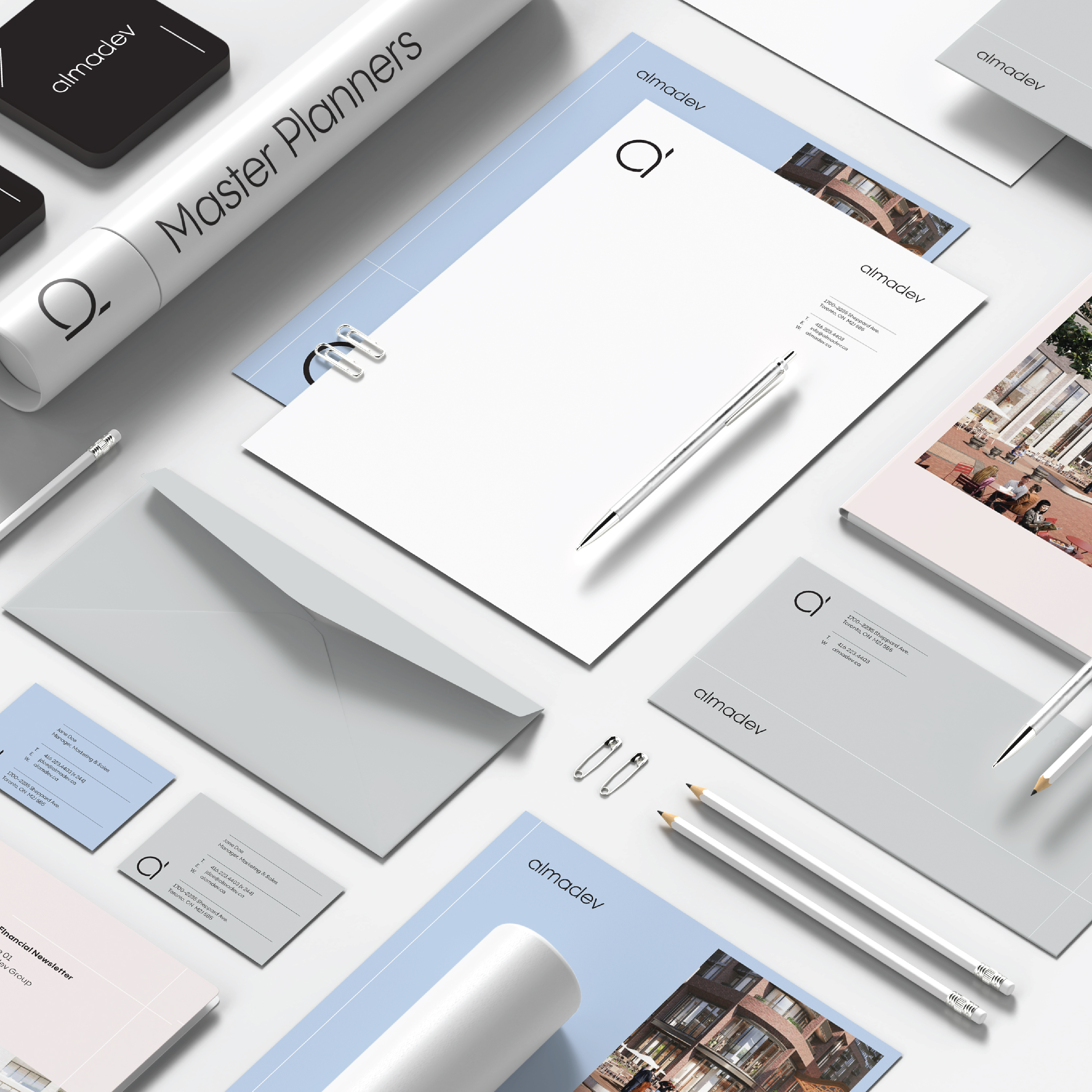 Branded collateral for Almadev