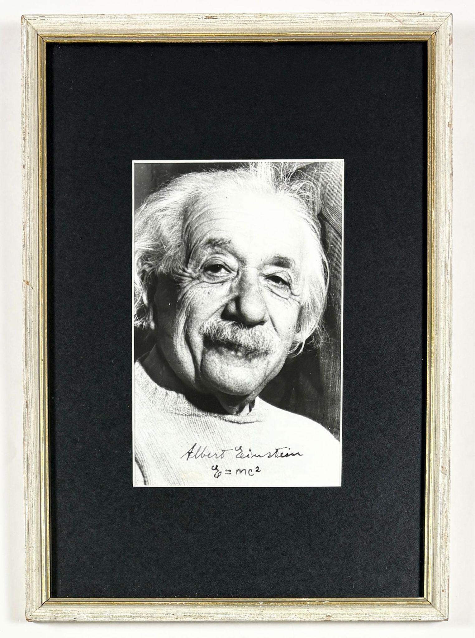 Albert Einstein — Hand-Signed Vintage Photograph
