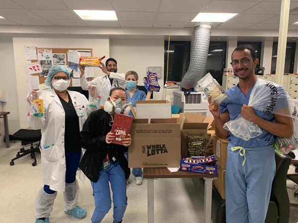 Healthcare Heroes across the Nation receive Care Packages and handwritten letters of appreciation from Operation Gratitude. Masks cannot hide the smiles!