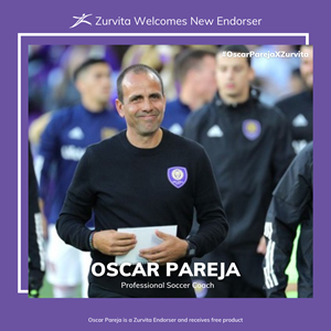 Zurvita Welcomes Professional Soccer Coach Oscar Pareja as New Zurvita Endorser 