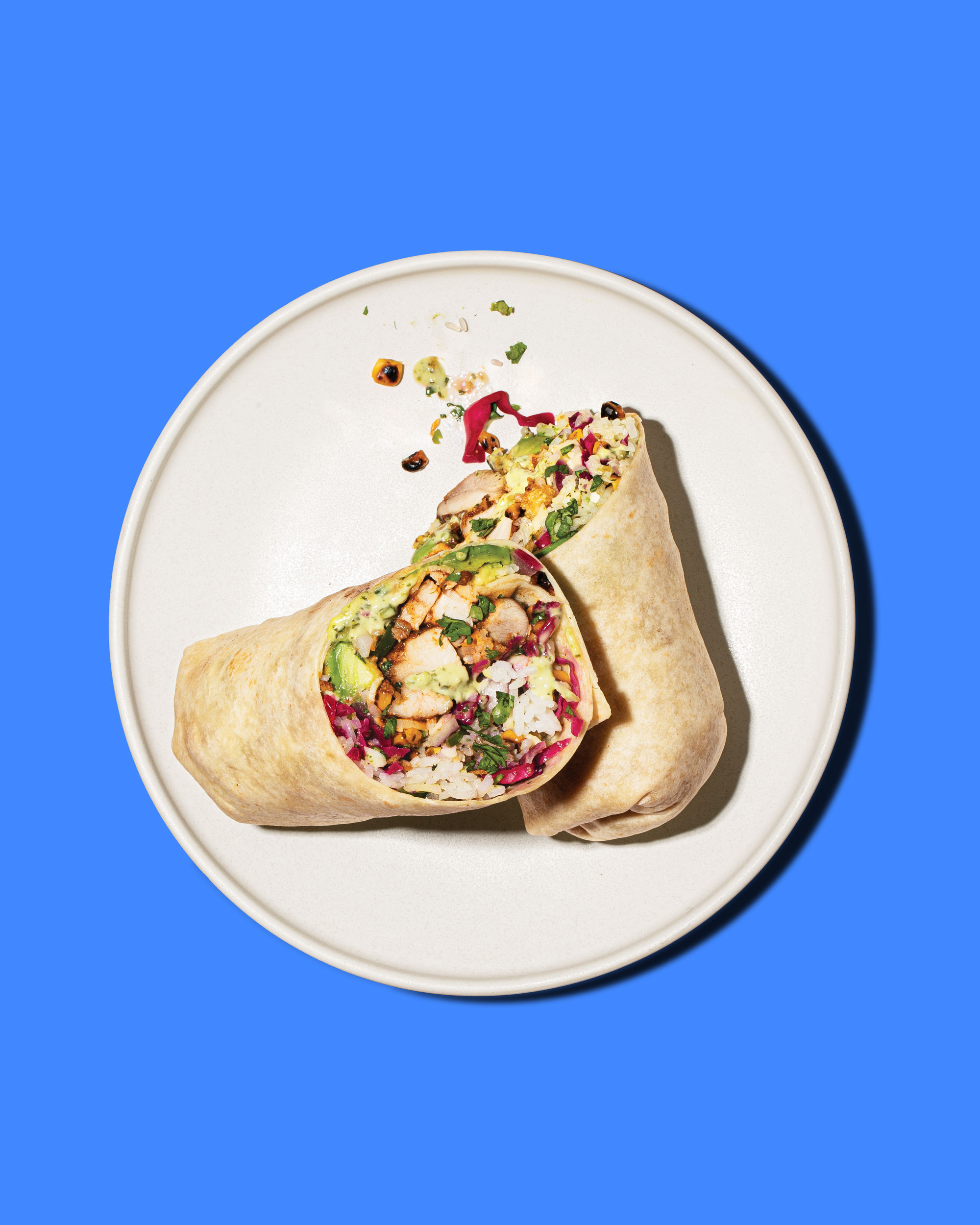 Just Salad’s new Adobo Chicken Wrap combines basmati rice, pickled red cabbage, Honey Adobo Chicken, corn salsa, avocado and pickled jalapeños with the brand’s Homemade Green Aji Sauce.