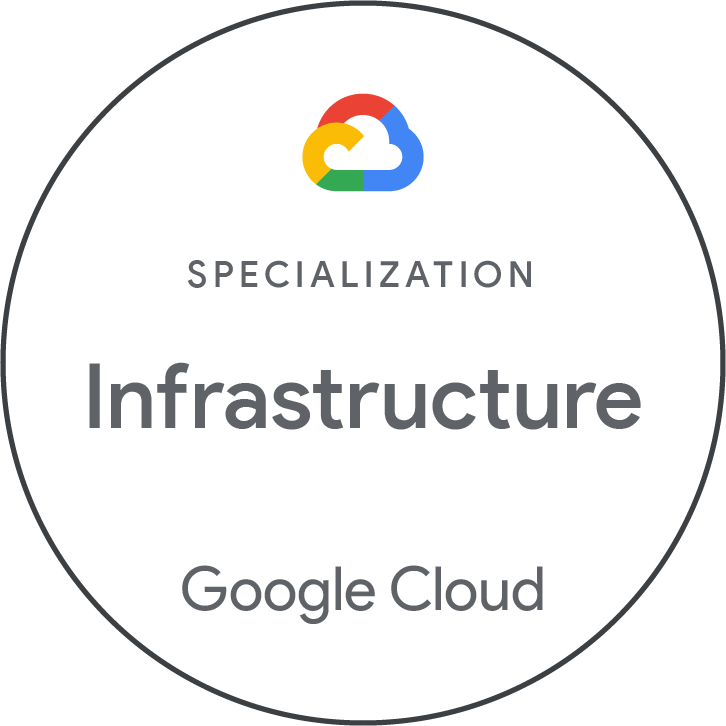 Google Cloud Infrastructure Specialization Badge