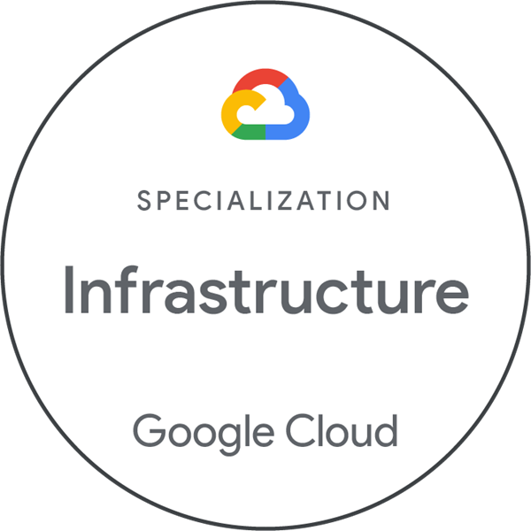 Google Cloud Infrastructure Specialization Badge