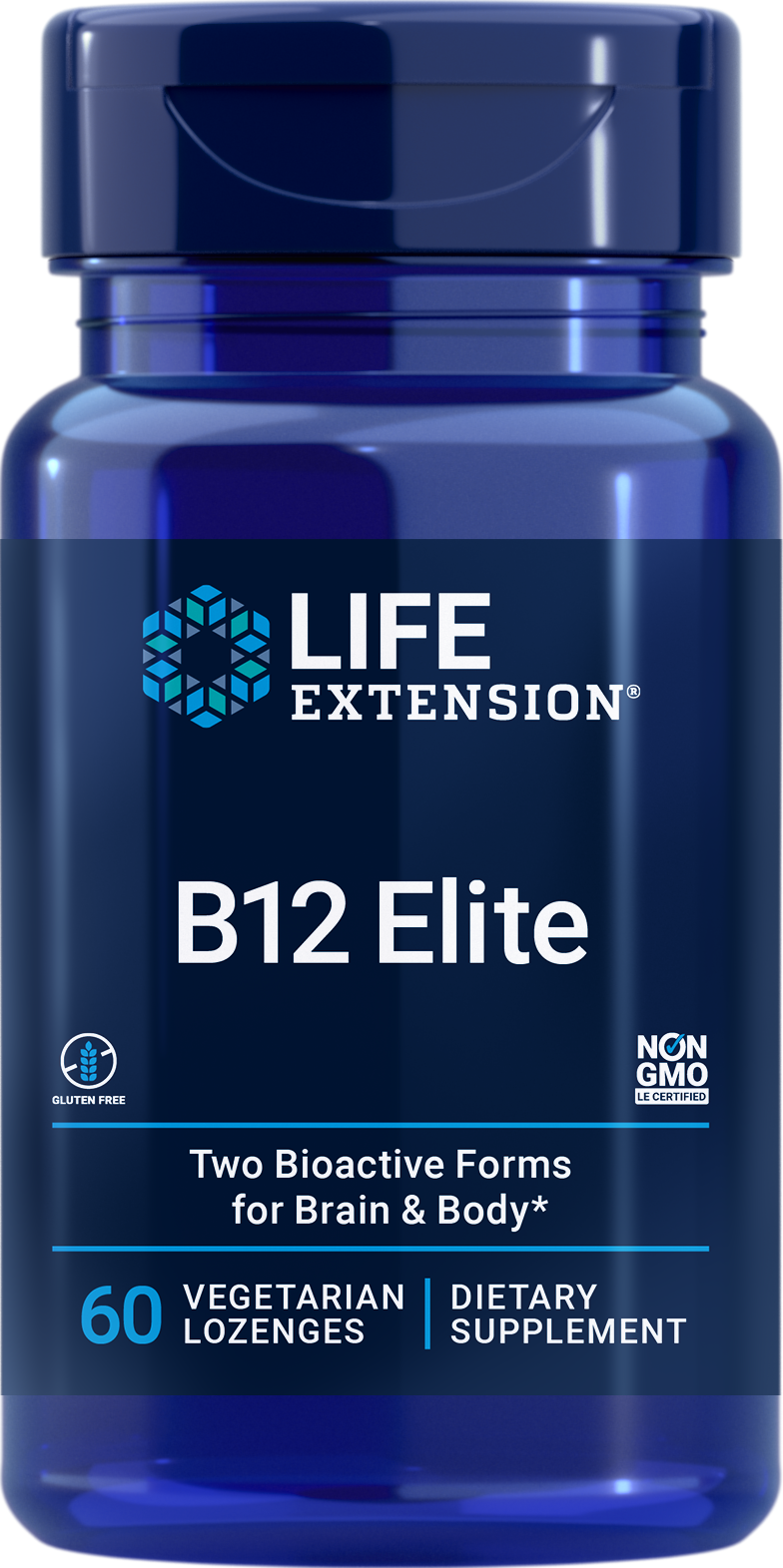 Life Extension's B12 Elite supports overall brain health at the cellular level and delivers two absorbable forms of vitamin B12. This formula is especially good news for vegans since this vitamin primarily comes from animal sources in your diet. Age-related vitamin B12 deficiencies can affect cognitive and overall health. 