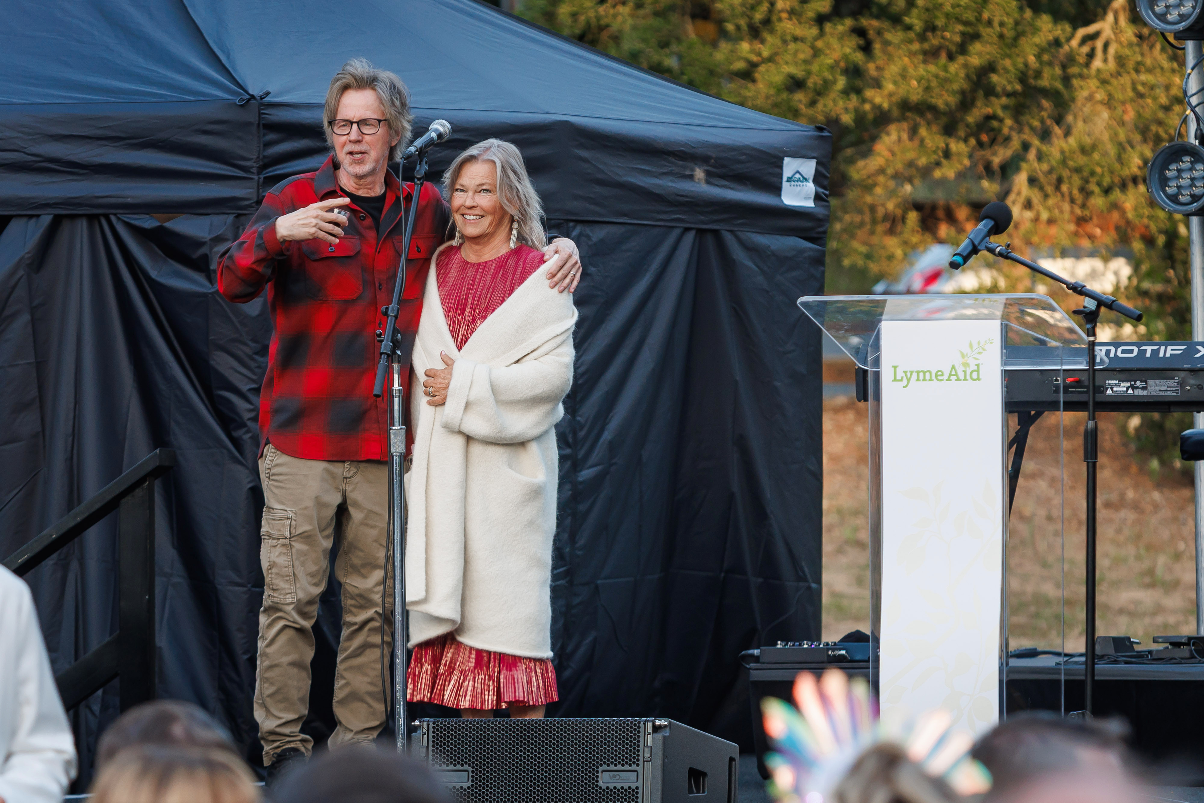 Dana Carvey and Linda Giampa, Founder and Managing Director of Bay Area Lyme Ventures.