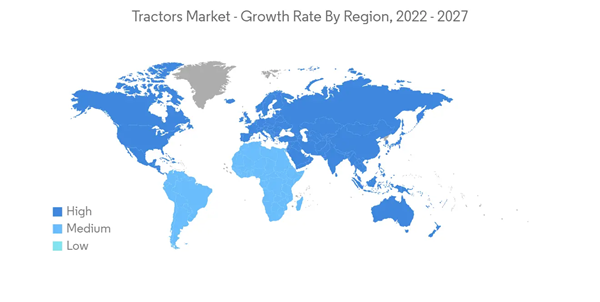 Tractors Market Tractors Market Growth Rate By Region 2022 2027