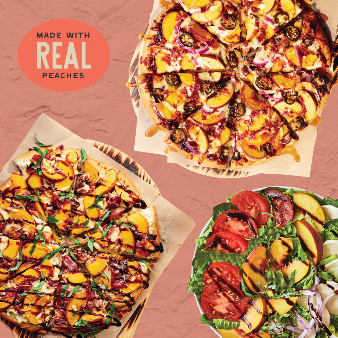 Peach & Prosciutto Pizza, Kickin BBQ Peach Pizza and The Summer Peach Salad