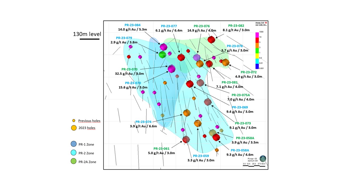 sept19Figure 2 - Longitudinal View of the Presquile Deposit