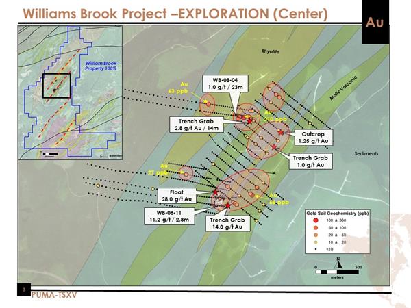 Figure 3 - Williams Brook Project - EXPLORATION (Center)