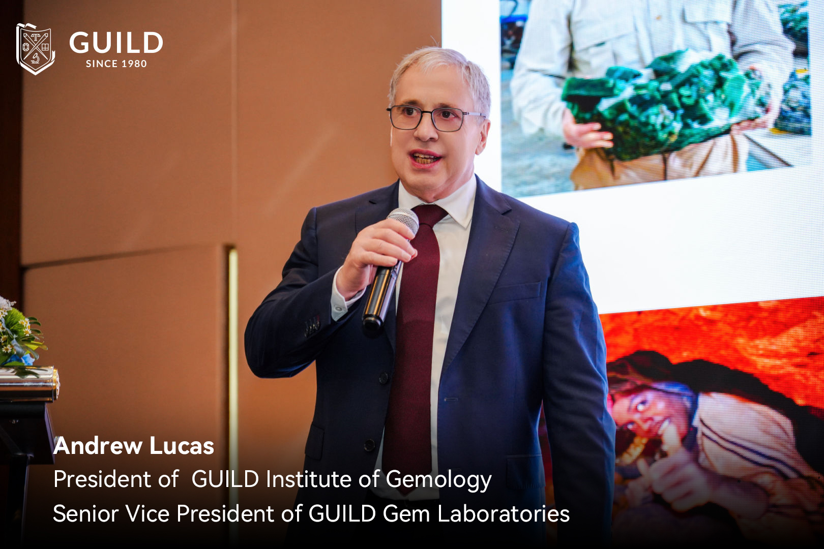 Andrew Lucas, President of Institute of Gemology and Senior Vice President of GUILD Gem Laboratories