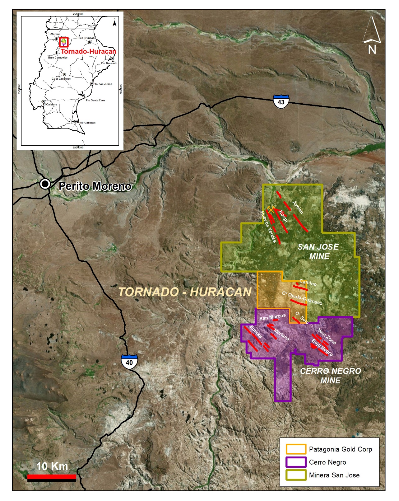 Figure 1: Location of Tornado and Huracán Property in Argentina