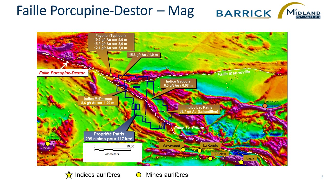 Figure 3 Faille Porcupine-Destor-Mag