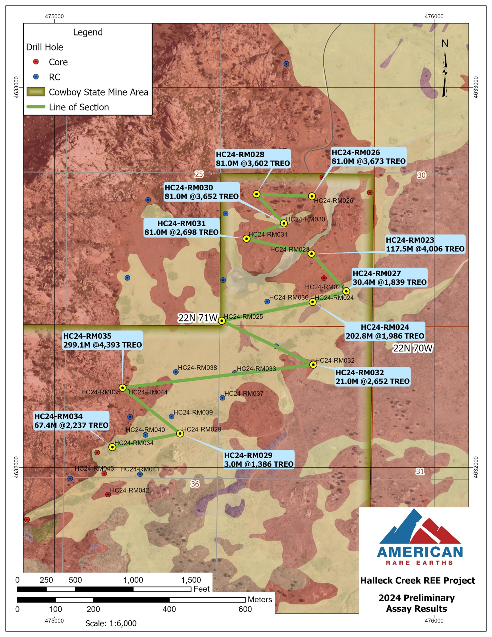 2024 Drill Hole Locations and Assay Summaries