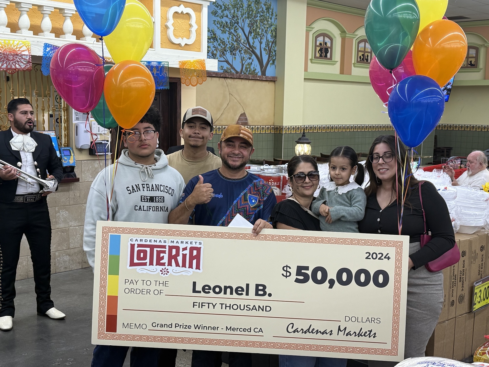 Heritage Grocers Group is excited to share that Leonel B. of Merced, California, is the grand prize winner of its annual Lotería Scratcher Sweepstakes.