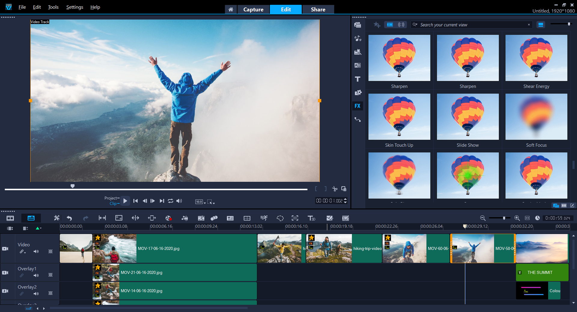 VideoStudio Ultimate 2021 - Main UI