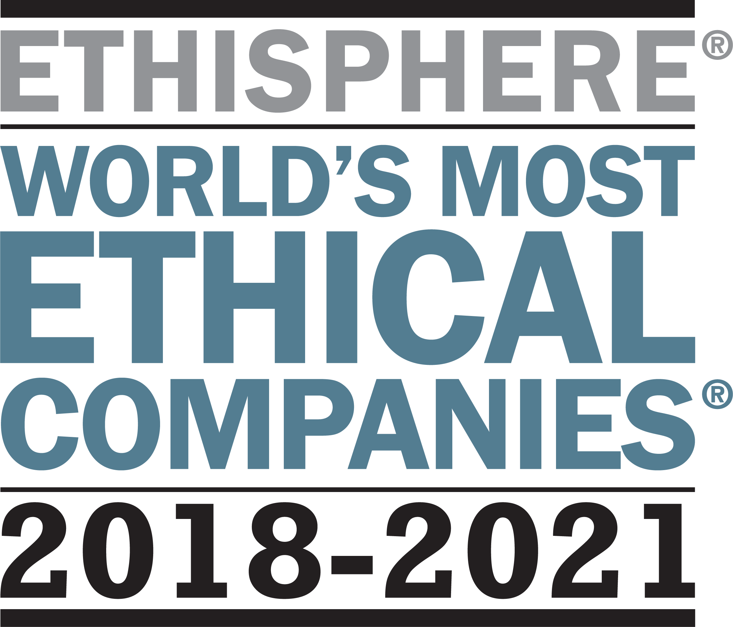 Lincoln Electric's logo for their 2021 World's Most Ethical Company distinction by Ethisphere