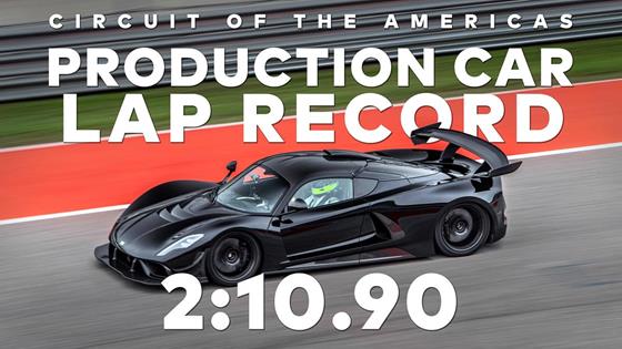 Hennessey Venom F5 Sets Road Car Lap Record at Circuit of The Americas